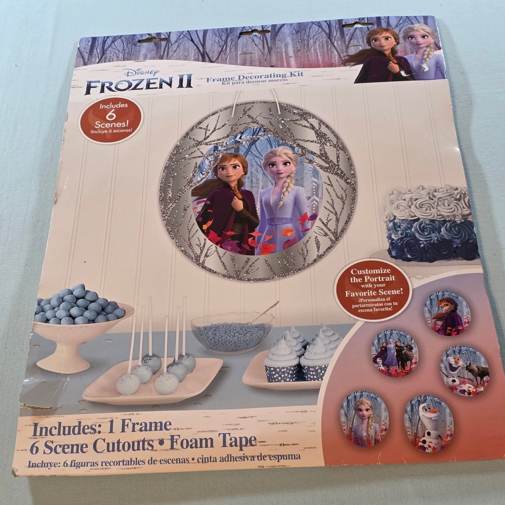 Disney Frozen II Frame Decorating Kit 6 Scene Cutouts Elsa Anna Olaf 243484
